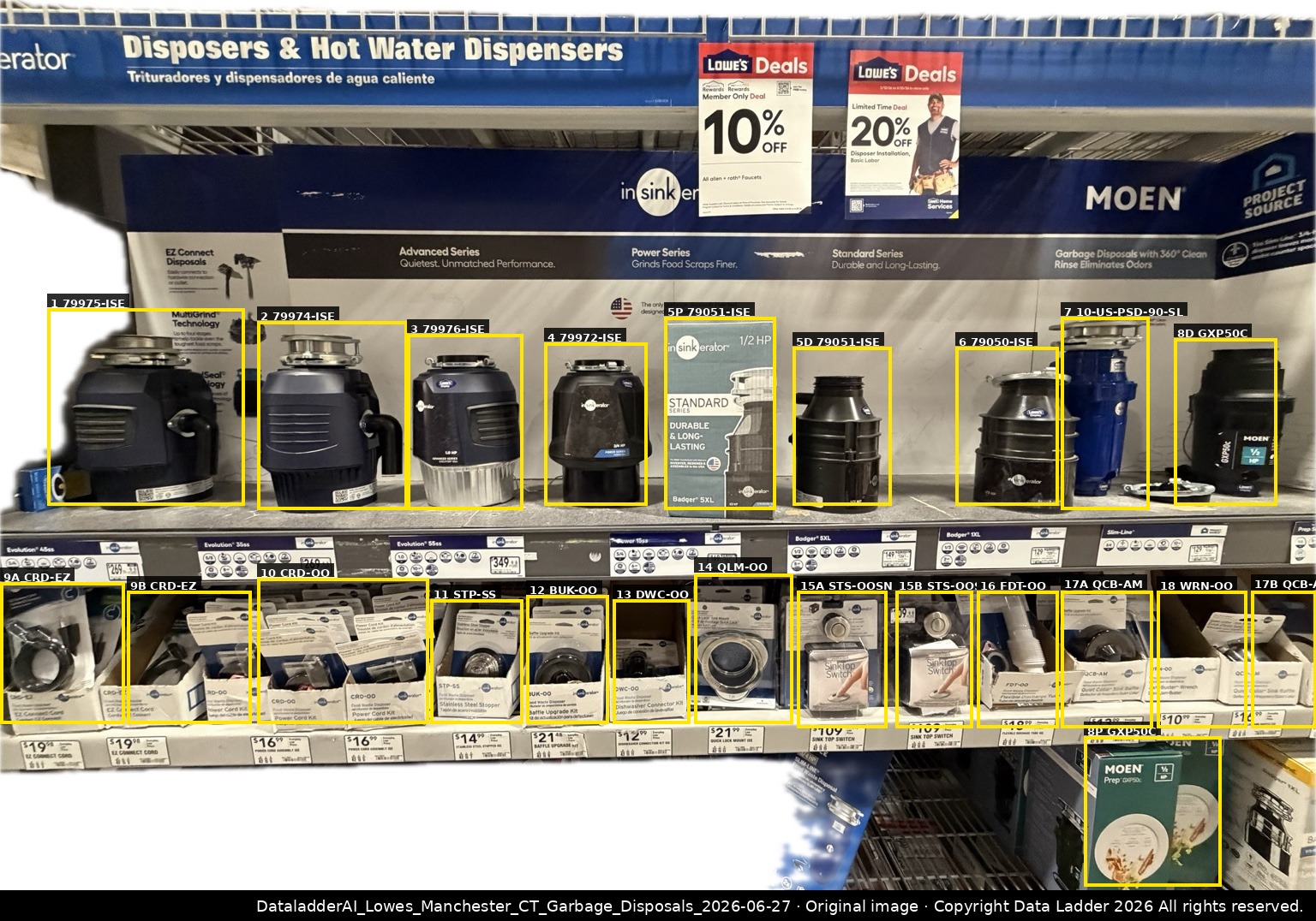 Lowe’s Manchester CT — Garbage Disposals preview